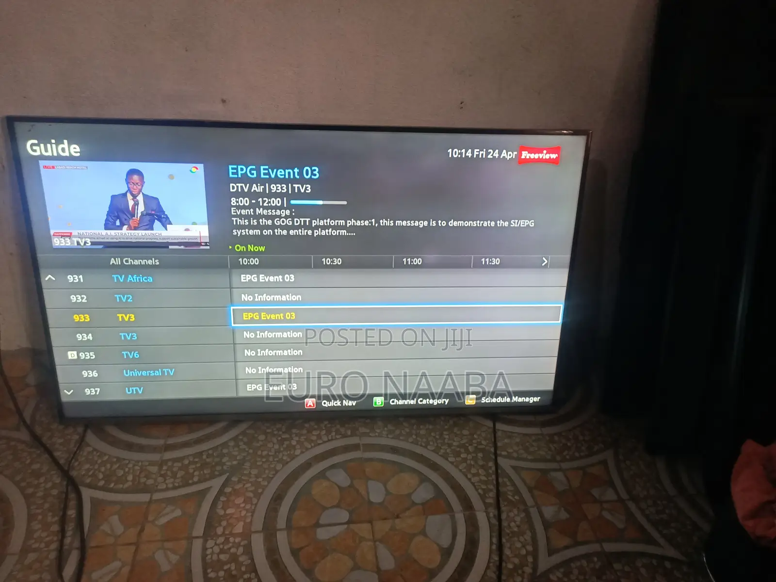 Just Arrived Used Uk 48" Samsung Tv With Remote