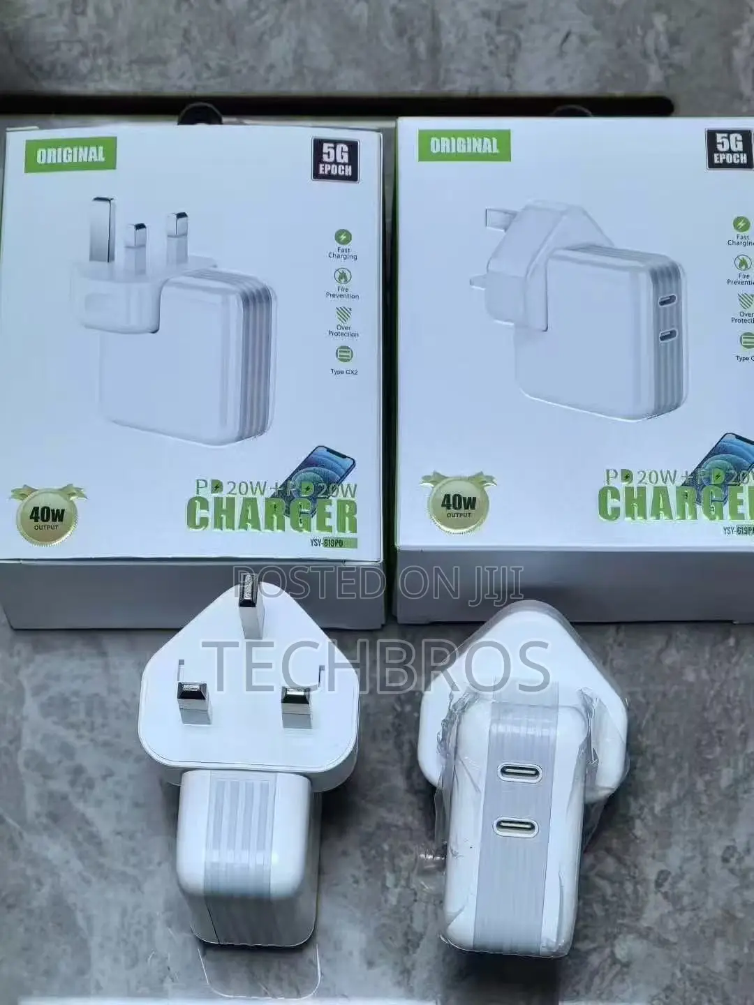 40w Dual Usb-C Port Charger