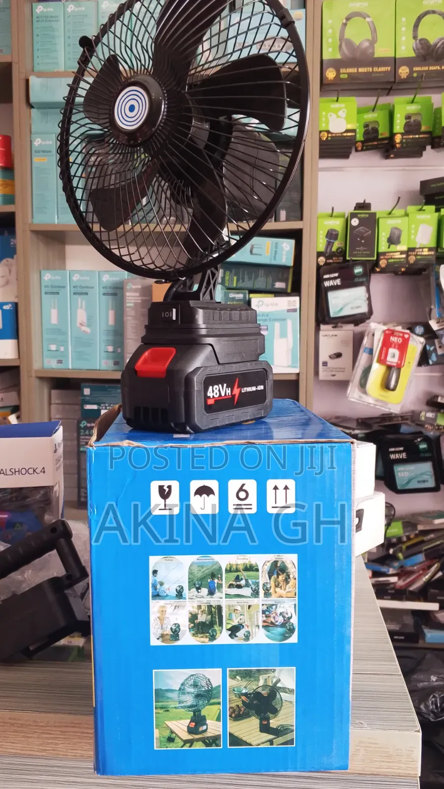 48v Portable Rechargeable Fan