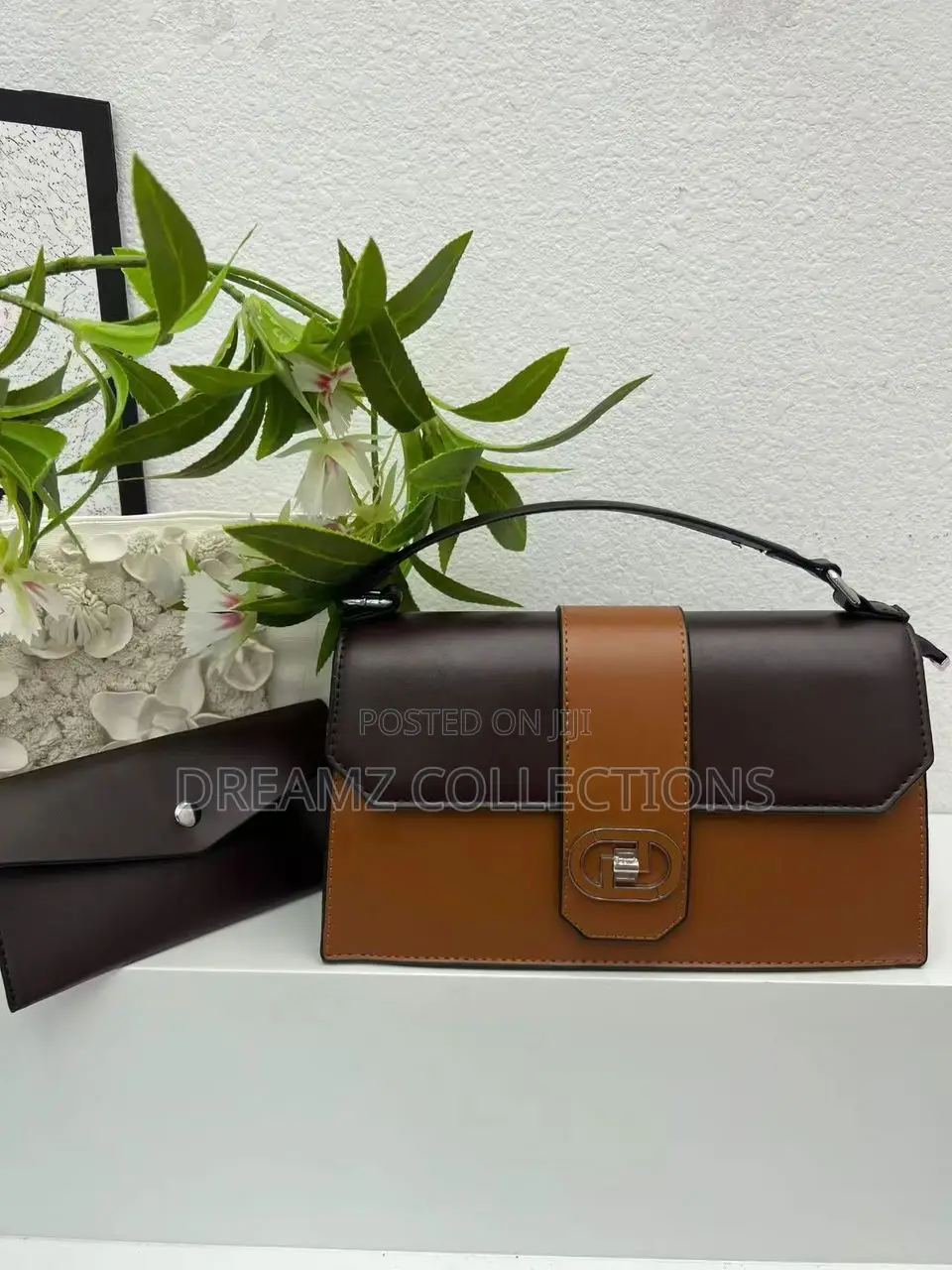 Rectangular Clasp Handbag