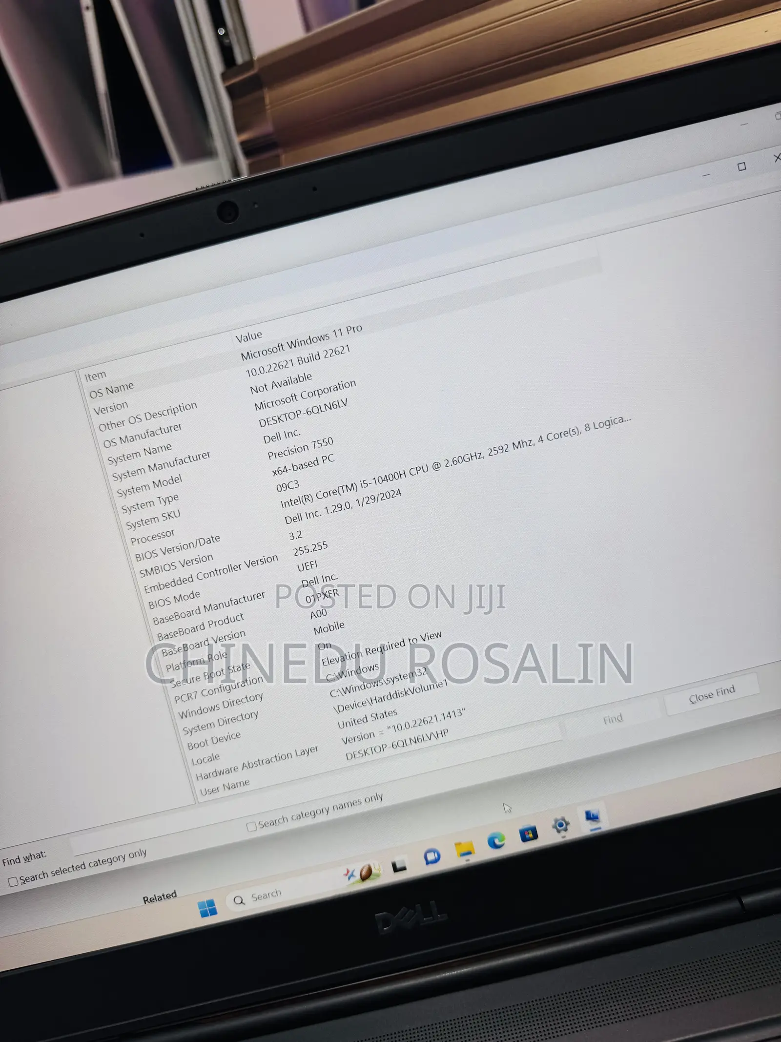 Laptop Dell Precision 7550 16GB Intel Core i5 SSD 512GB