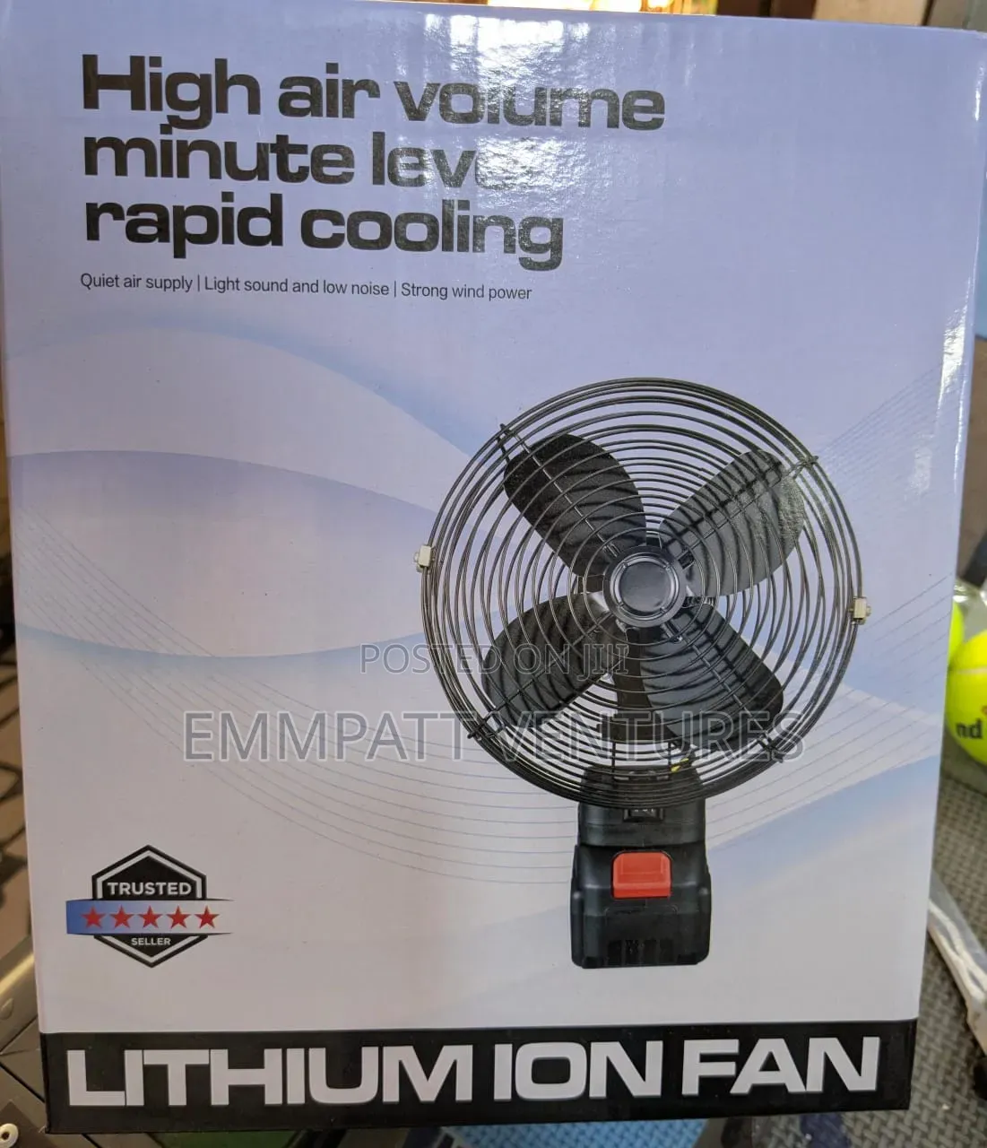 Lithium Iron Rechargeable Table Top Fan