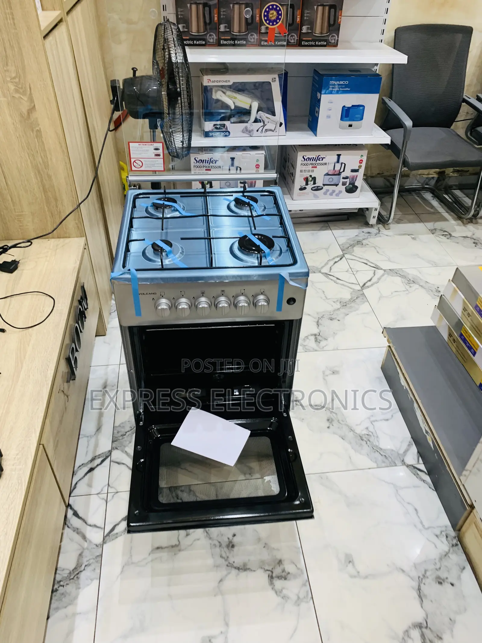 High Quality Grey 50/50 Gas Cooker Oven 4b