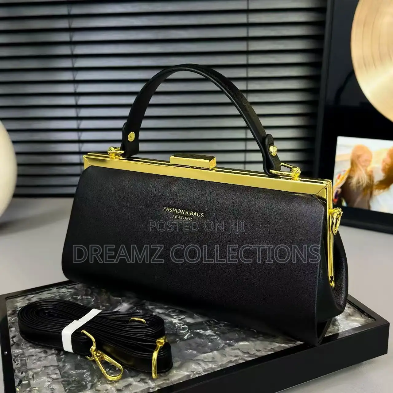 Structured Handbag With Strap