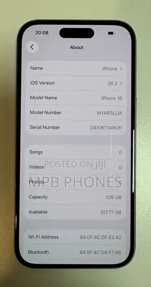 Apple iPhone 16 128 GB Pink
