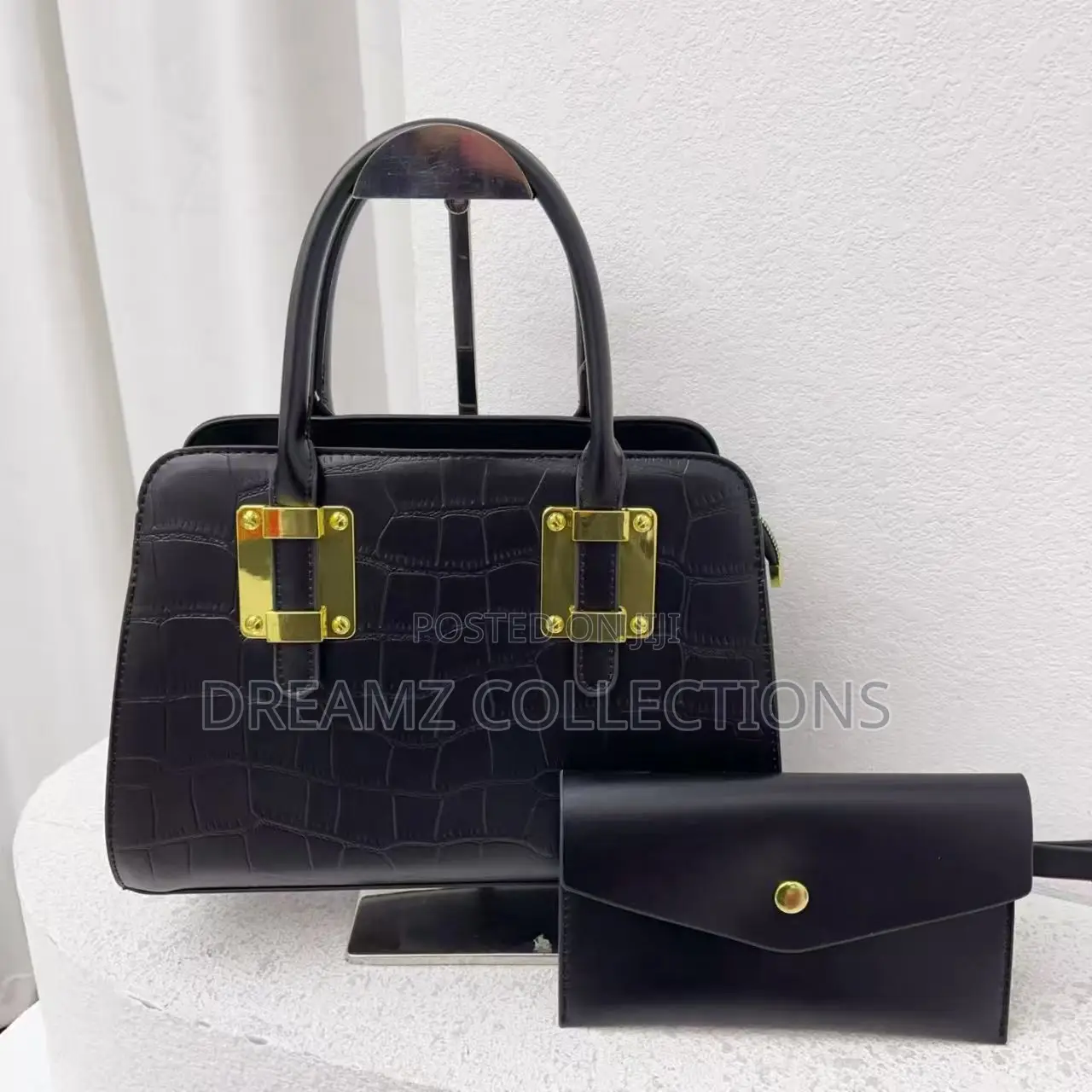 Crocodile Texture Handbag