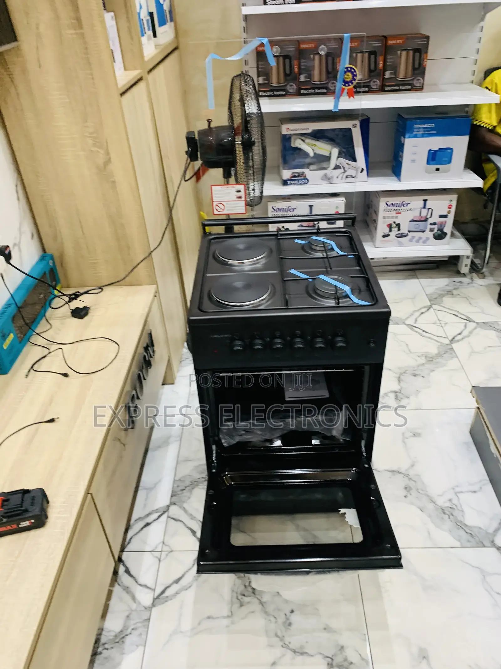 Call and Order for Gas Electric Cooker Volcano 2-2 Black