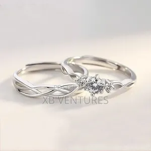 2pcs Engagement/Wedding Couple Rings Jewelry