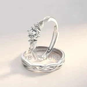 2pcs Engagement/Wedding Couple Rings Jewelry