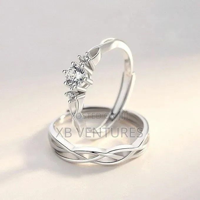 2pcs Engagement/Wedding Couple Rings Jewelry