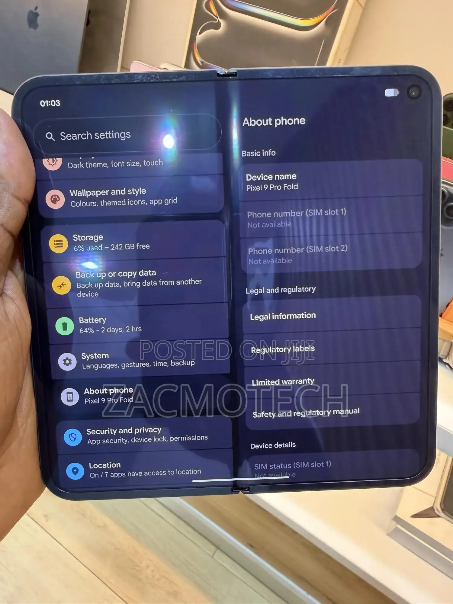 Google Pixel 9 Pro Fold 256 GB Gray