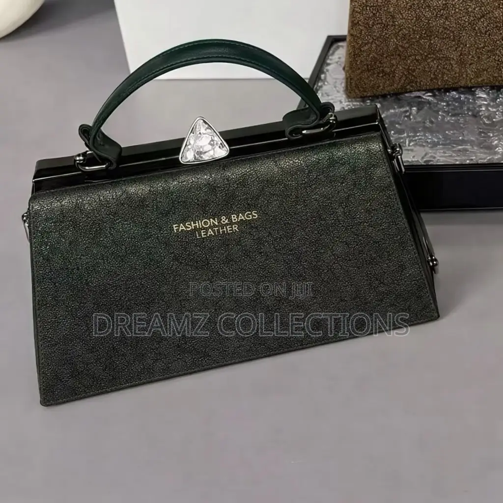 Trapezoid Handbag With Strap