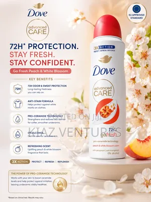 Eu Standard Dove Anti Perspirant 150ml 72hours Aluminium Free