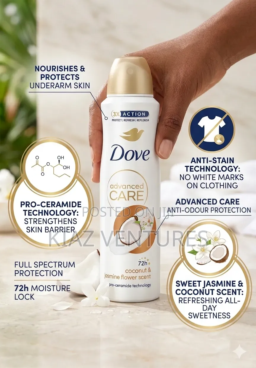 Eu Standard Dove Anti Perspirant 150ml 72hours Aluminium Free
