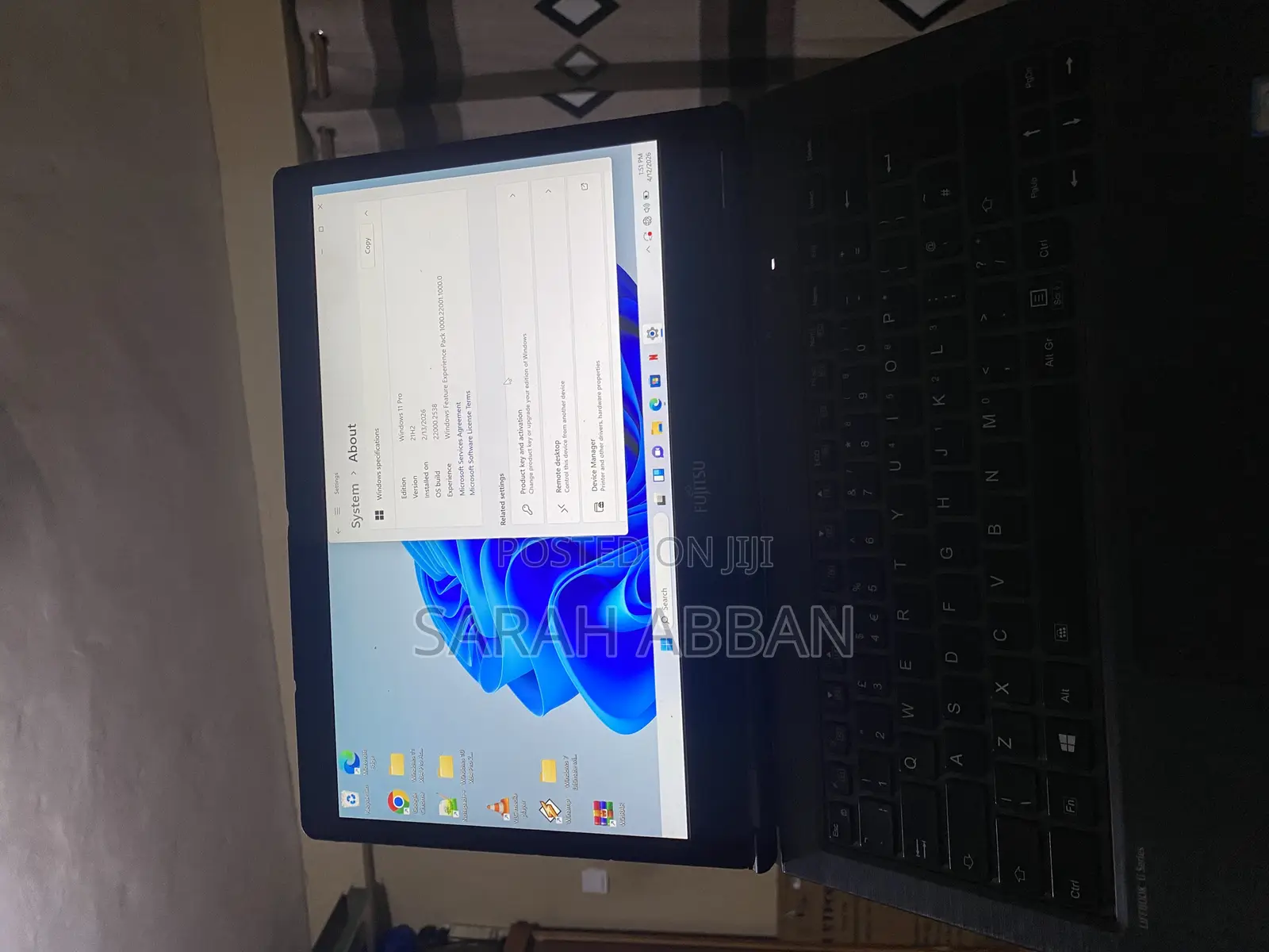 Laptop Fujitsu Lifebook U748 8GB Intel Core i7 SSD 256GB