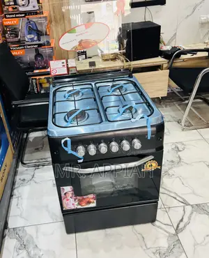 Long Lasting Ferre 4 Burner Freestanding Gas Cooker With Oven(Black)