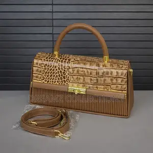 Textured Contrast Luxury Handbag