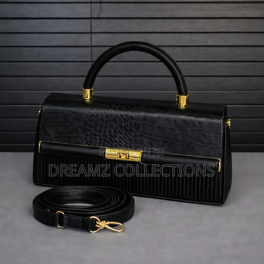 Textured Contrast Luxury Handbag