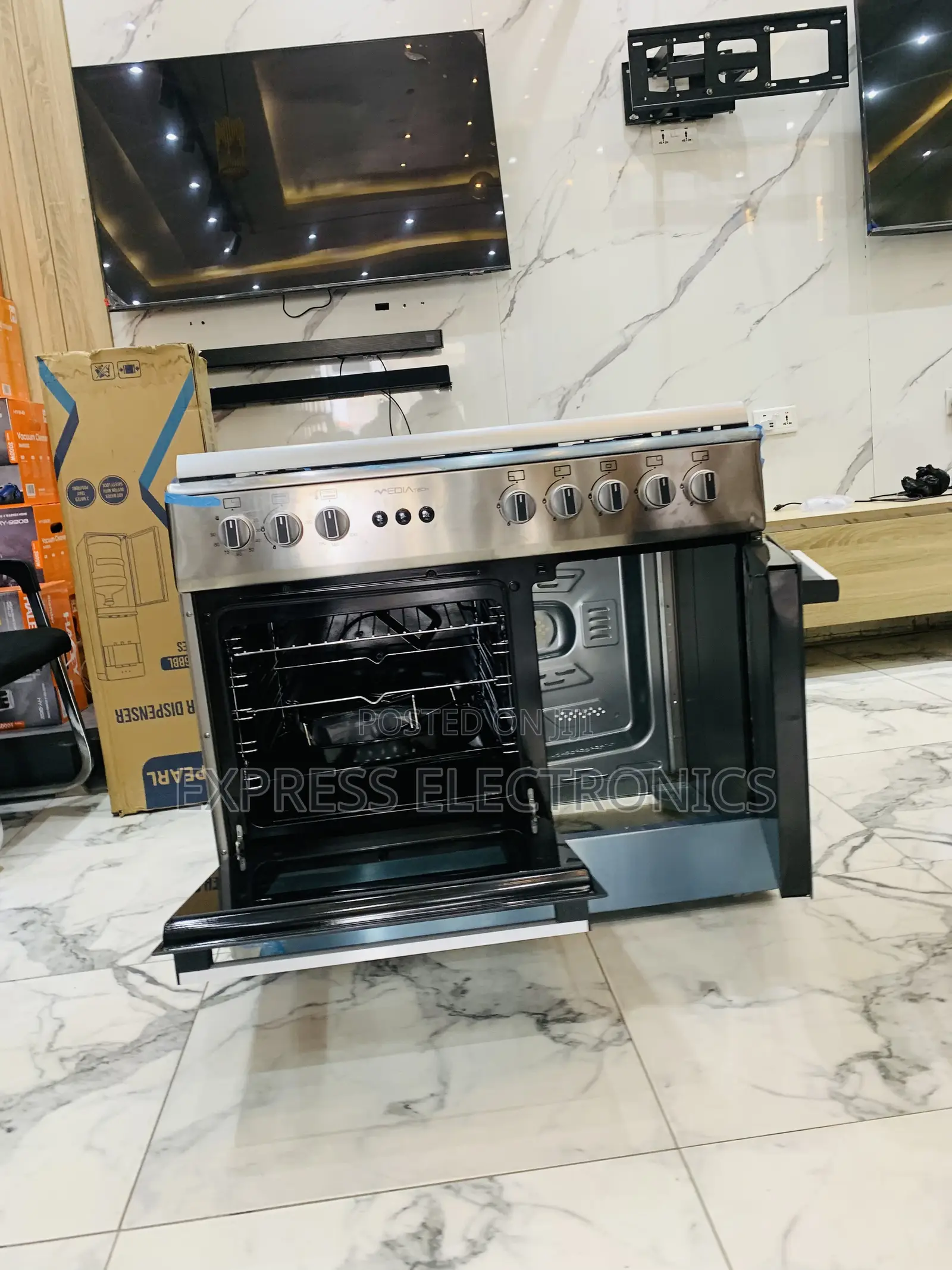 Stainless Steel Gas Cooker Oven 5b 60/90 Ferre Gas Cooker Rotisserie
