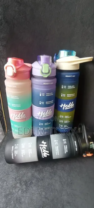 Motivational Water Bottle With Time Marker
