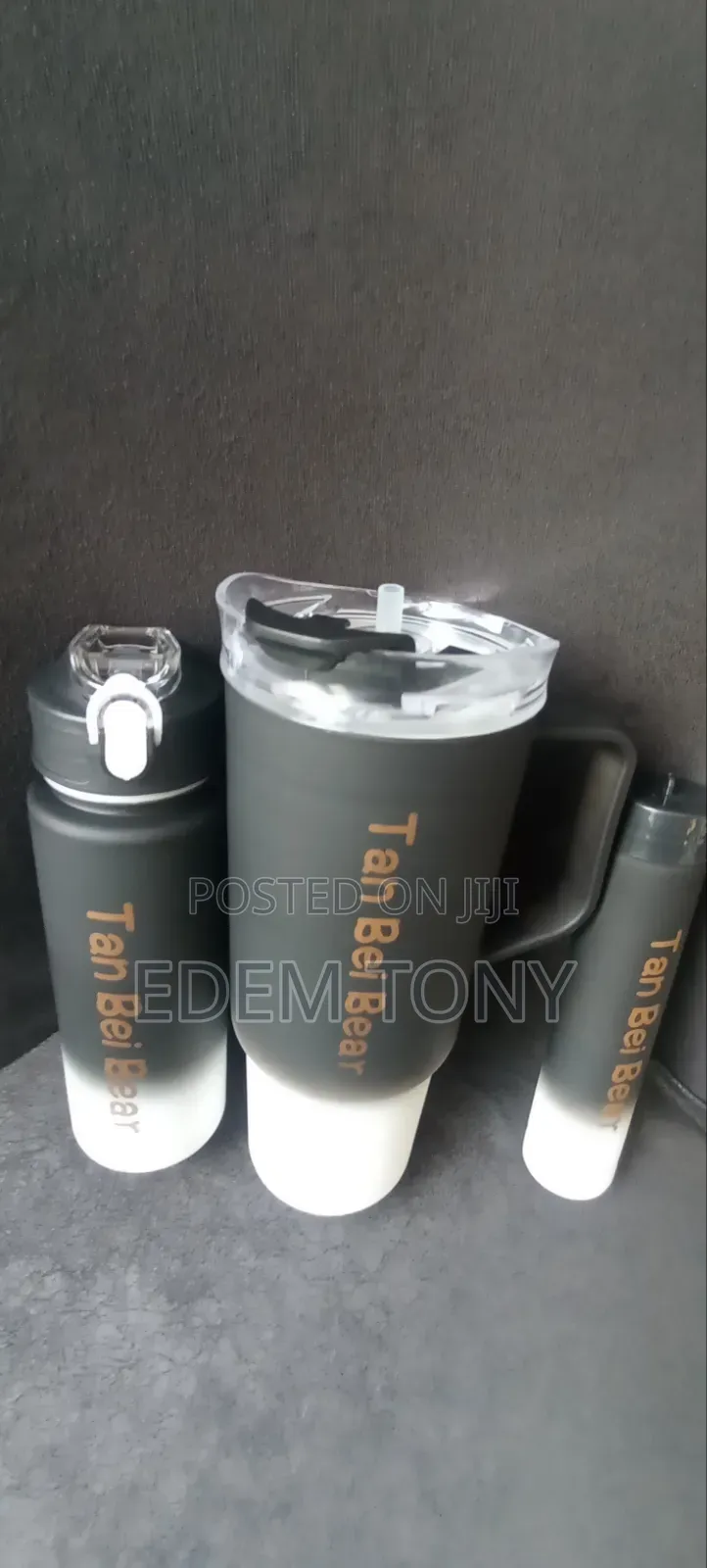 3-Piece Travel Water Bottle Set