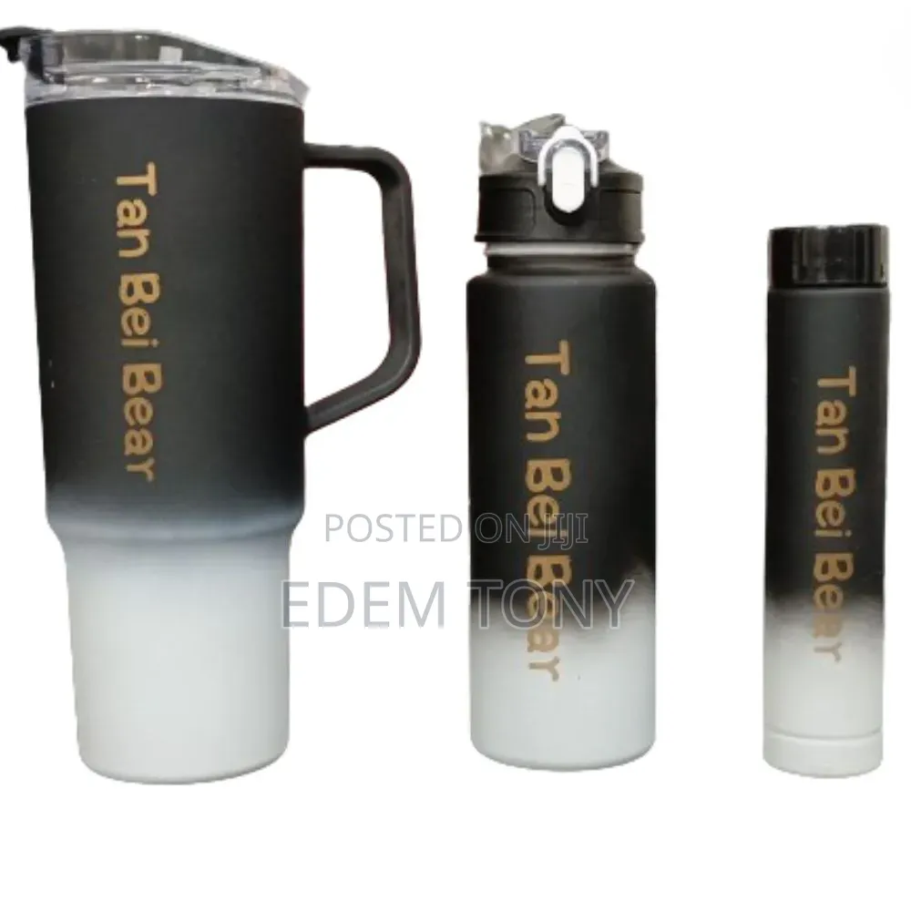 3-Piece Travel Water Bottle Set