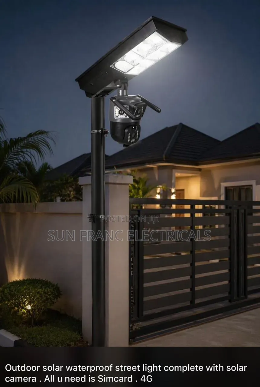 4g Sim Support Solar Cctv Flood Light 300w