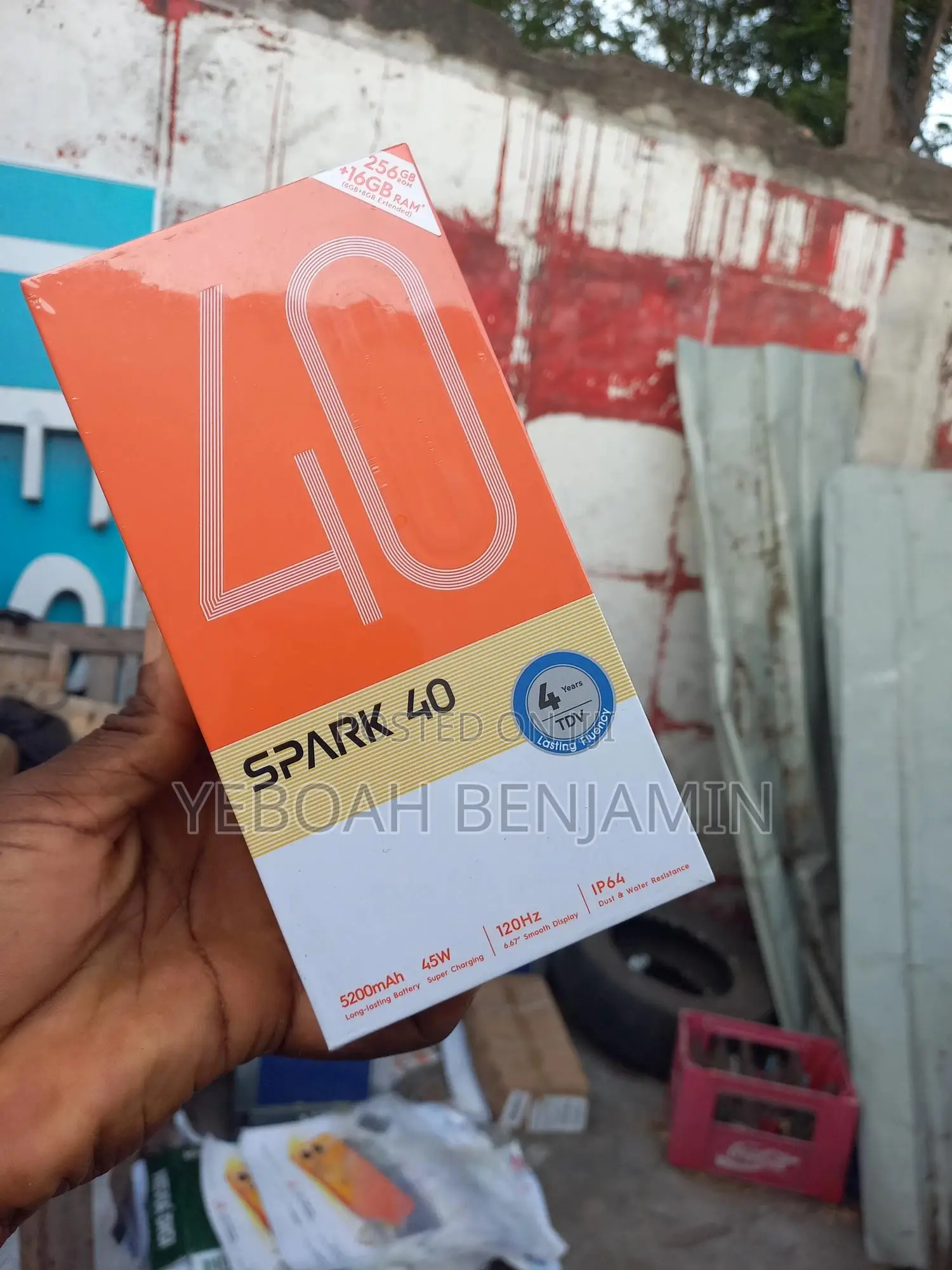 New Tecno Spark 40 256 GB Black
