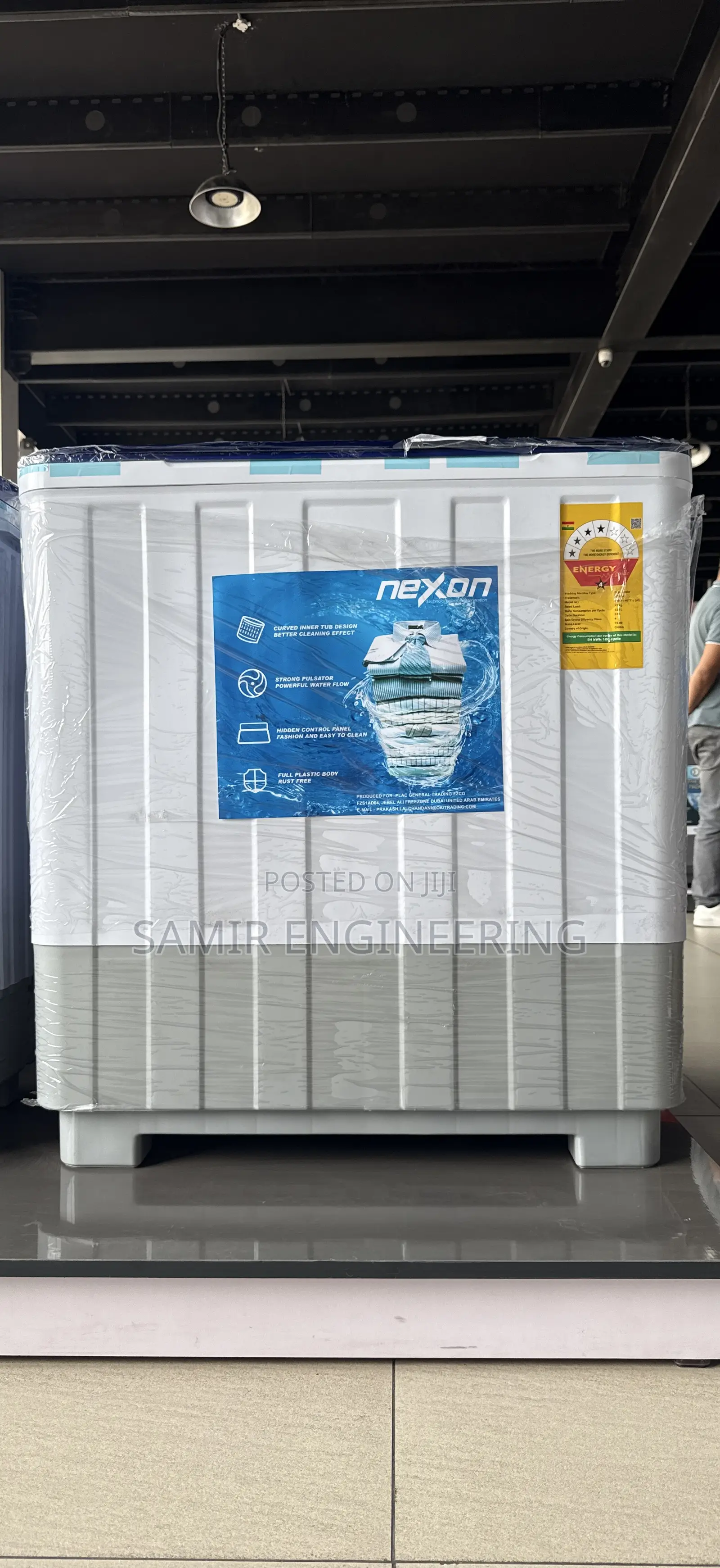 Nexon Twin Tub Top Loading White Washing Machine 12kg