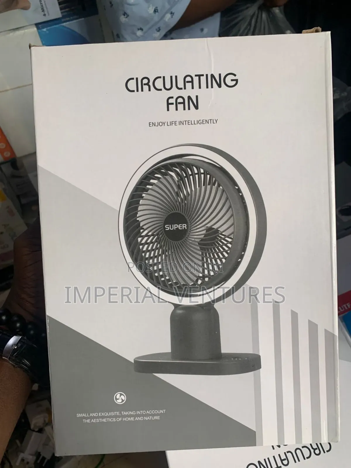 Cute Tablet Top Rechargeable Fan