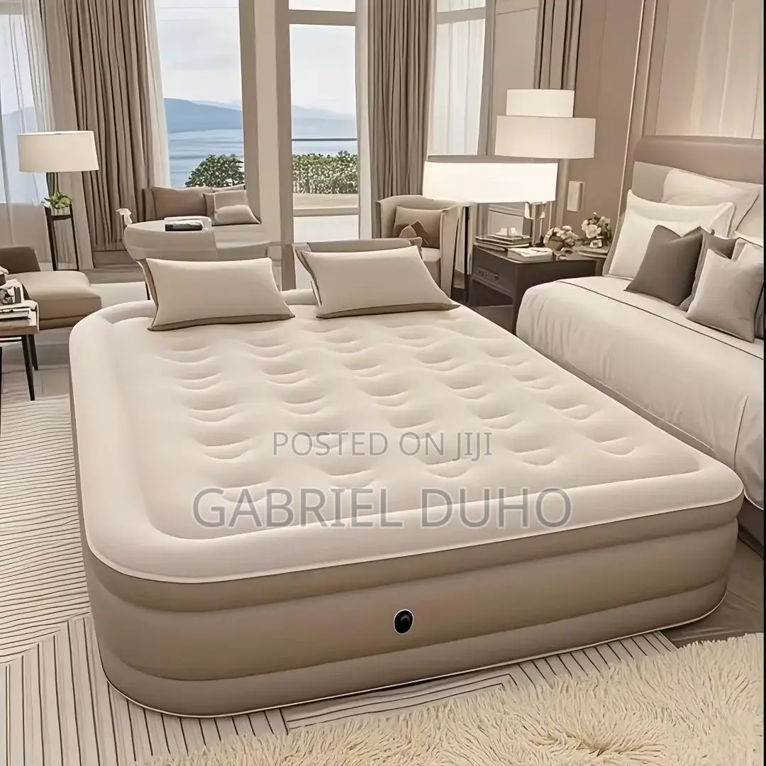Double Air Bed With Pillow