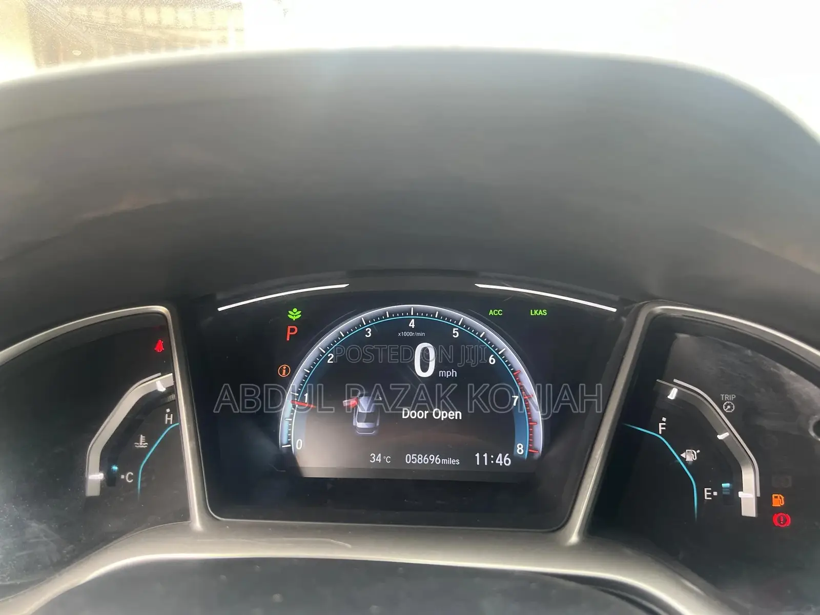 Honda Civic Sport Touring Hatchback 2020 Gray