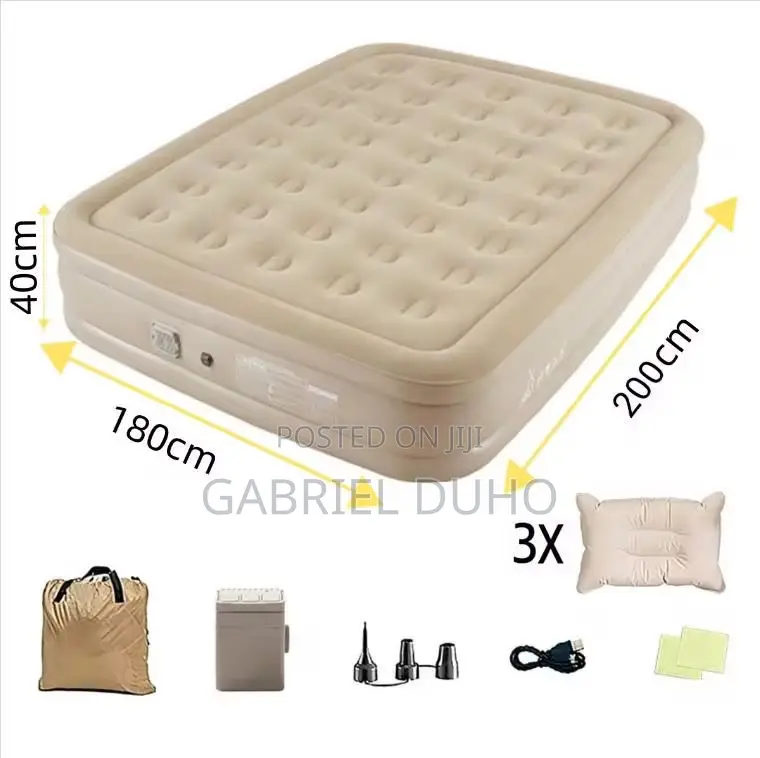 Queen Size Air Bed With Pillow
