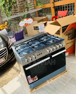 Buy Mediatech 5 Gas Burner With Oven and Grill(Gray)