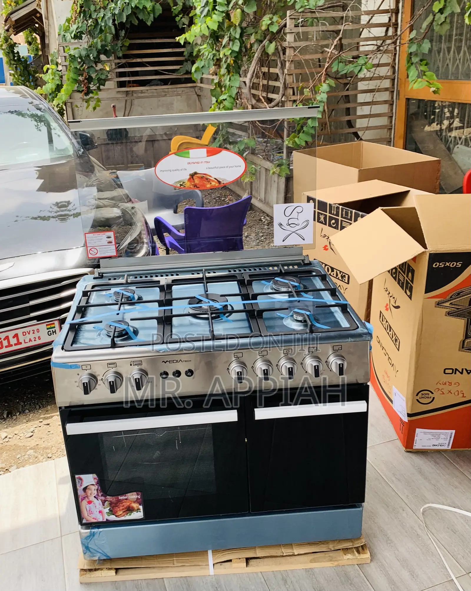 Get Premium Mediatech 5 Burner Freestanding Gas Cooker.