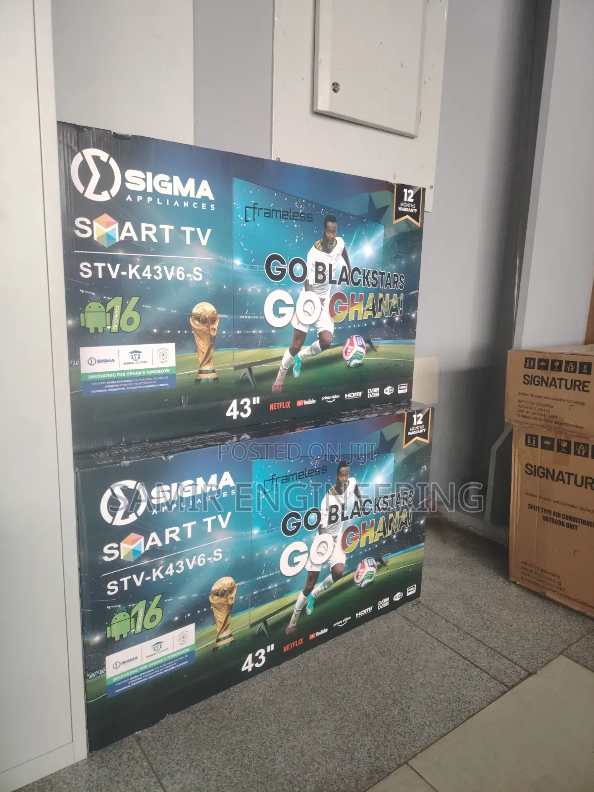 Sigma Smart Standing Led Tv 43 Inch 1080 Fullhd Frameless