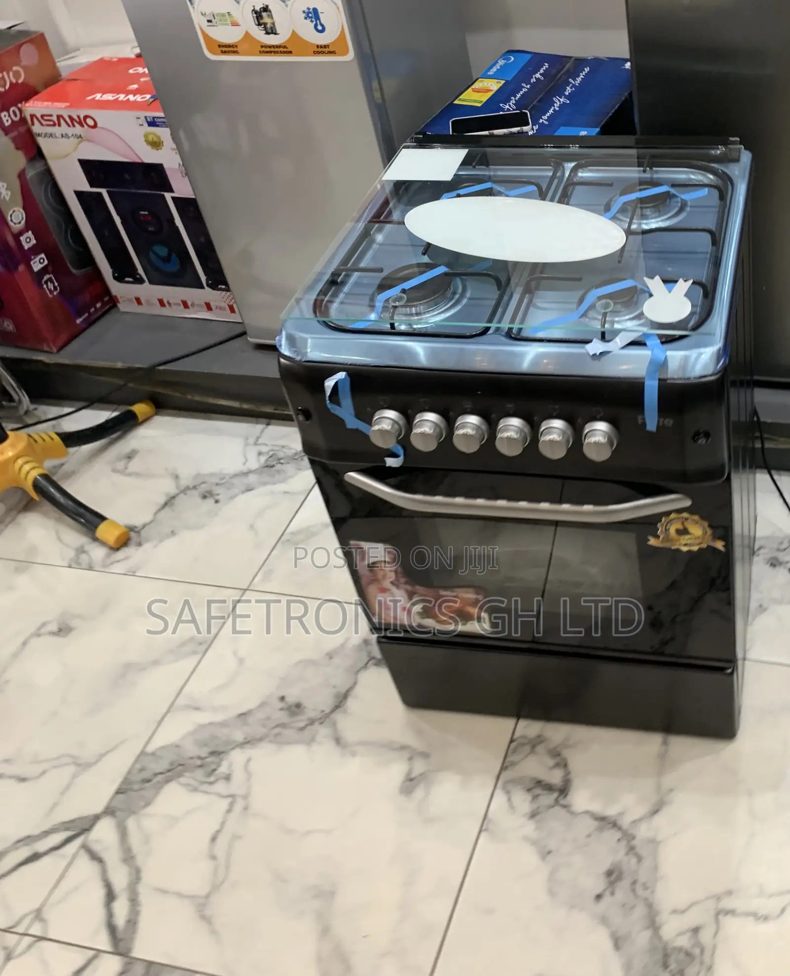 Ultra Modern Ferre 60x60 4 Burner Gas Cooker, Auto Ignition