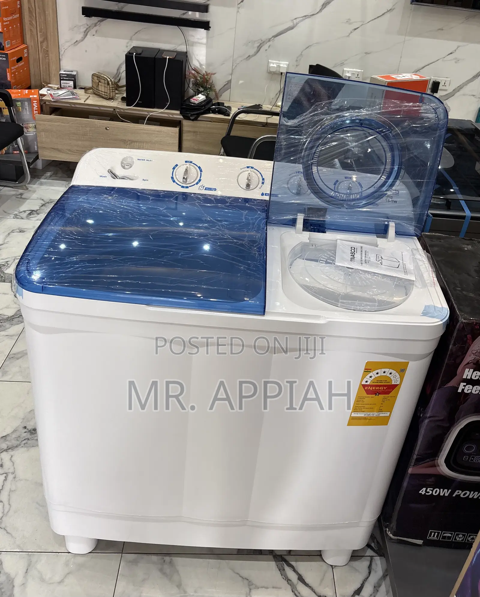Durable Nasco Nas-15-Tw Top Load Washing Machine(Spin Dry) White