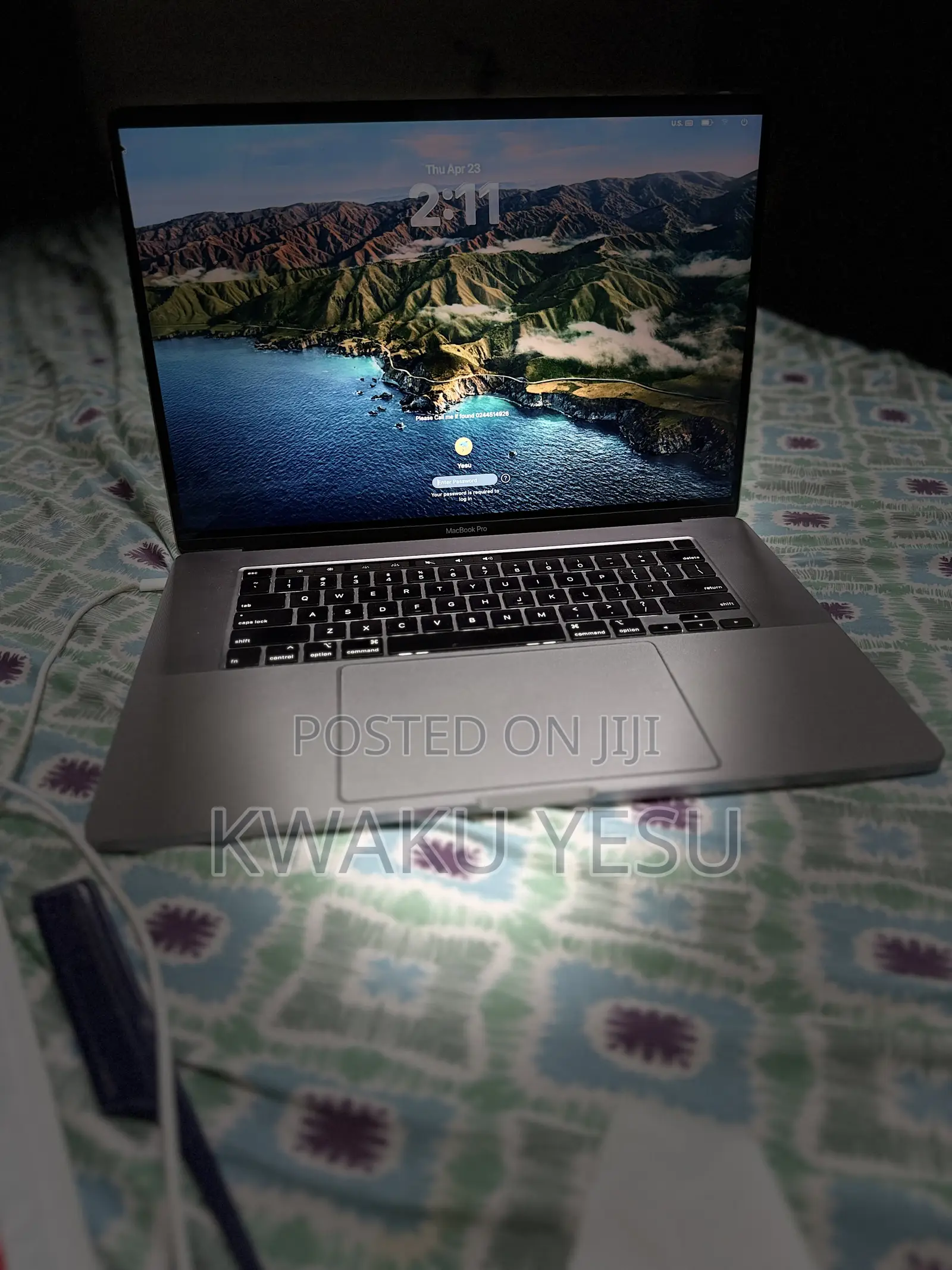 Laptop Apple MacBook Pro 2019 16GB Intel Core i9 eMMC 1T