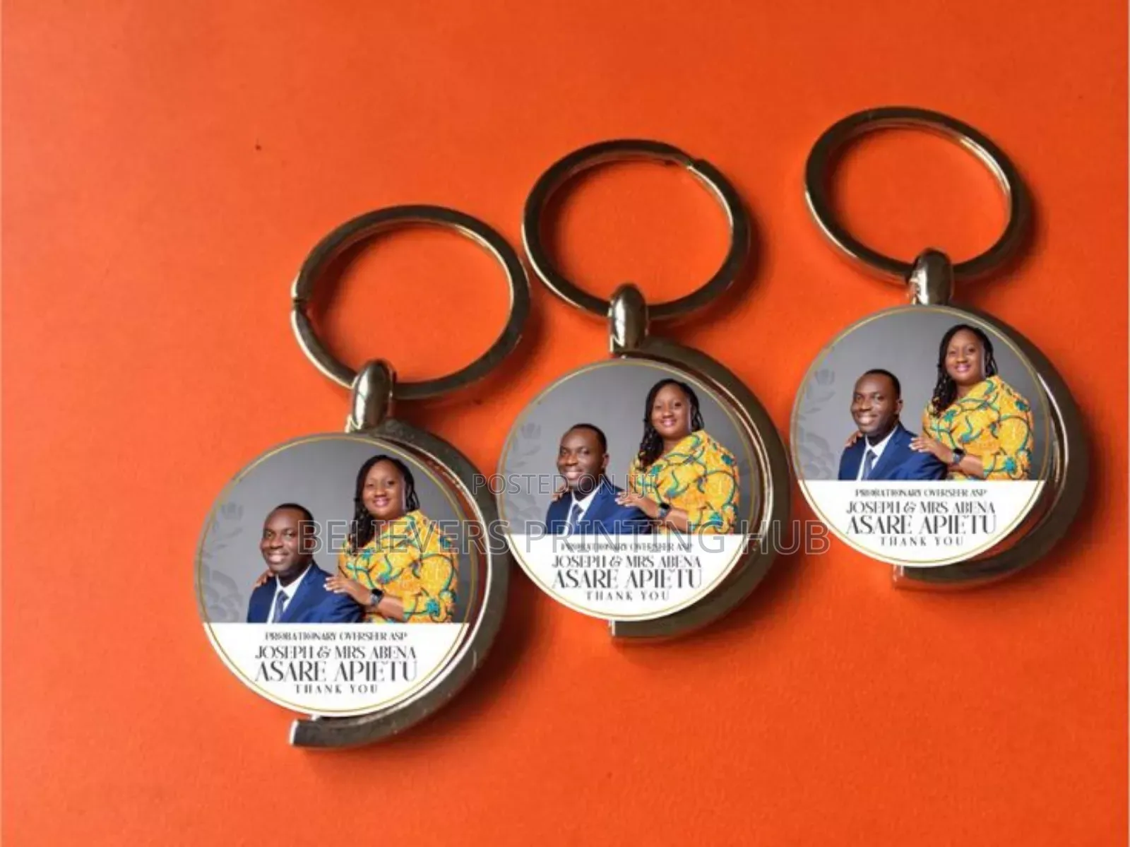 Metallic Key Holders Branding