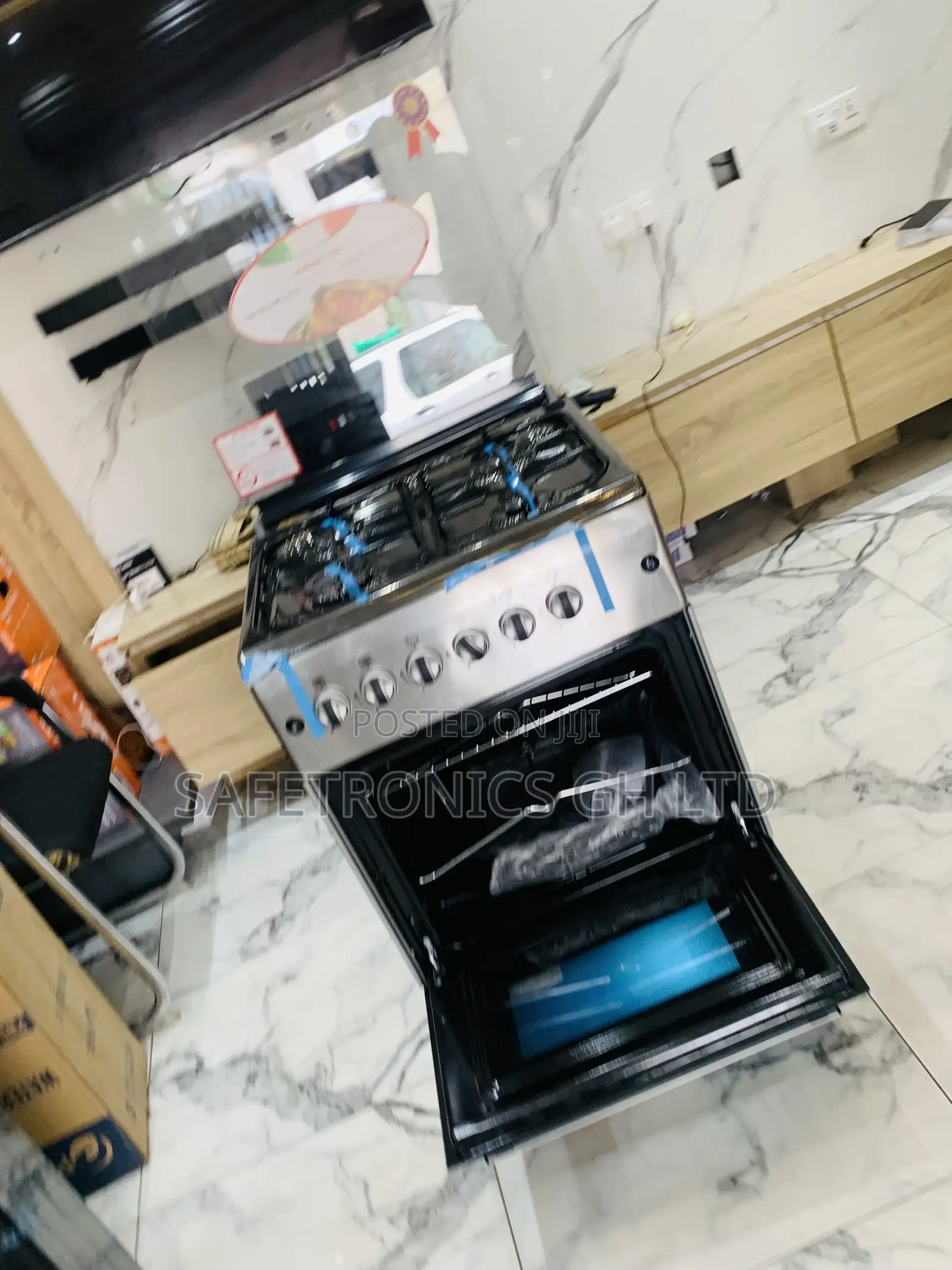 Valuable New Line Ferre 60x60 4 Burner Gas Cooker, Auto Ignition