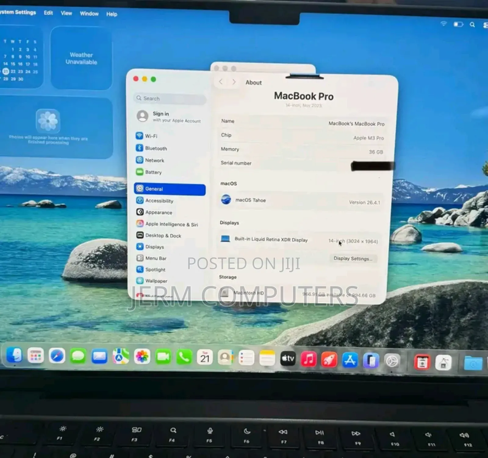 Laptop Apple MacBook Pro 2023 M3 Pro 14-inch 36GB Apple M3 Pro SSD 1T