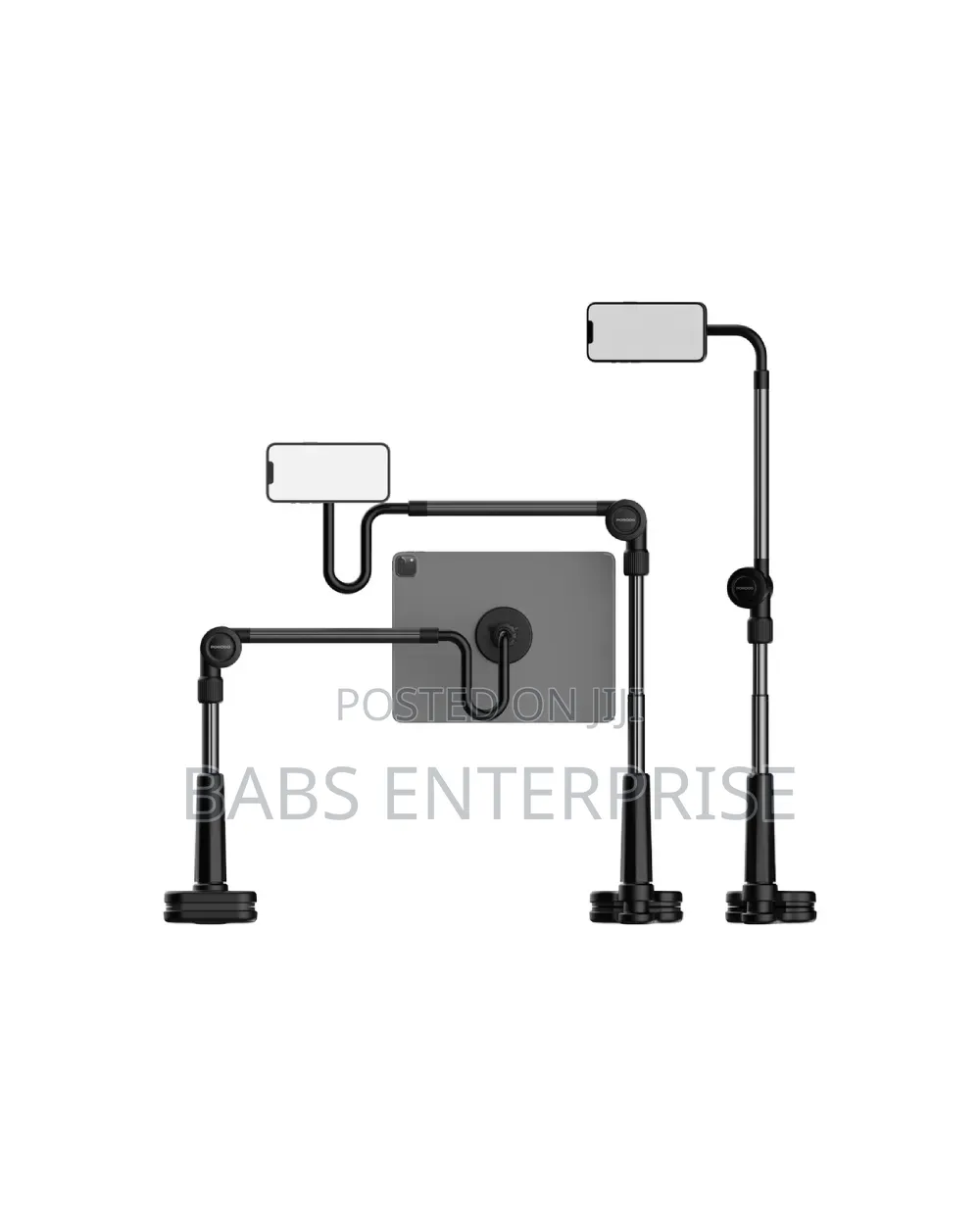 Porodo Lazy Man Stand With Magnetic Suction 92cm – Black