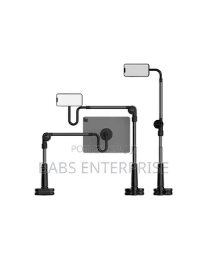 Porodo Lazy Man Stand With Magnetic Suction 92cm – Black