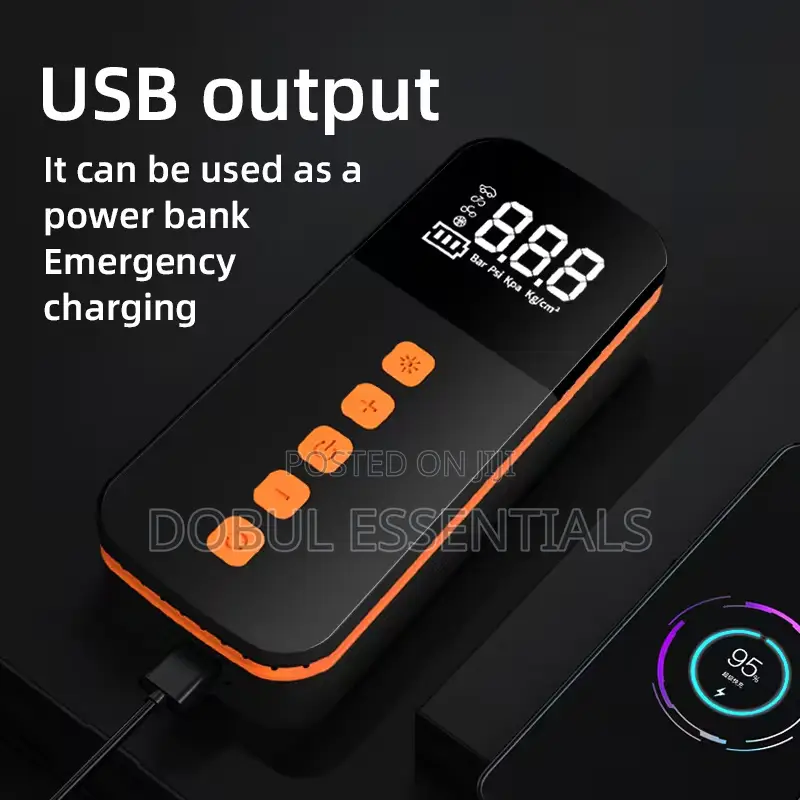 Rechargeable Inflator/Power Bank for Car,Football,Bikes and Balloons