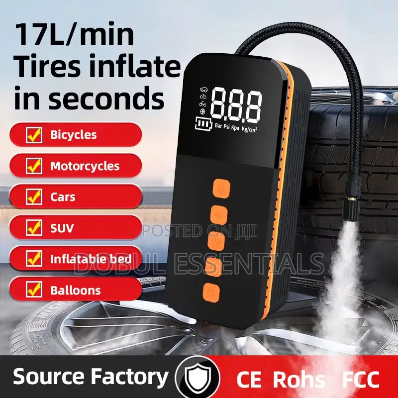 Rechargeable Inflator/Power Bank for Car,Football,Bikes and Balloons