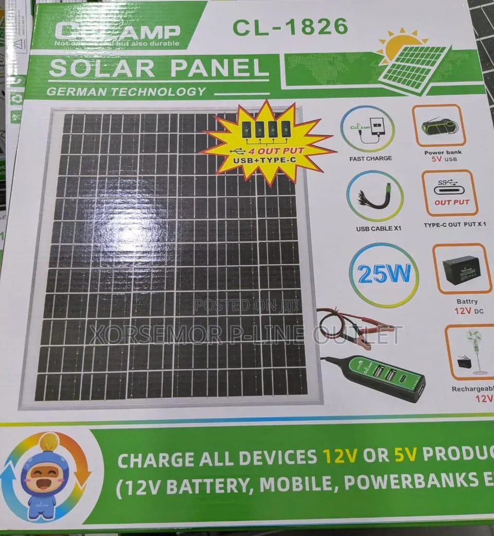 Cl- 1826 25w 18/5v Solar Panel