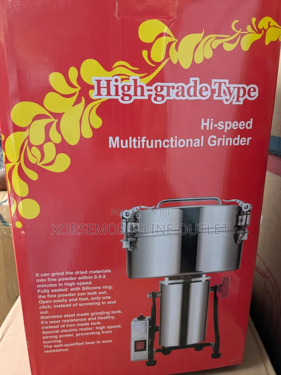 Multifunctional Electric 3000g Machine Spice Grinder Grain Mill-2200w