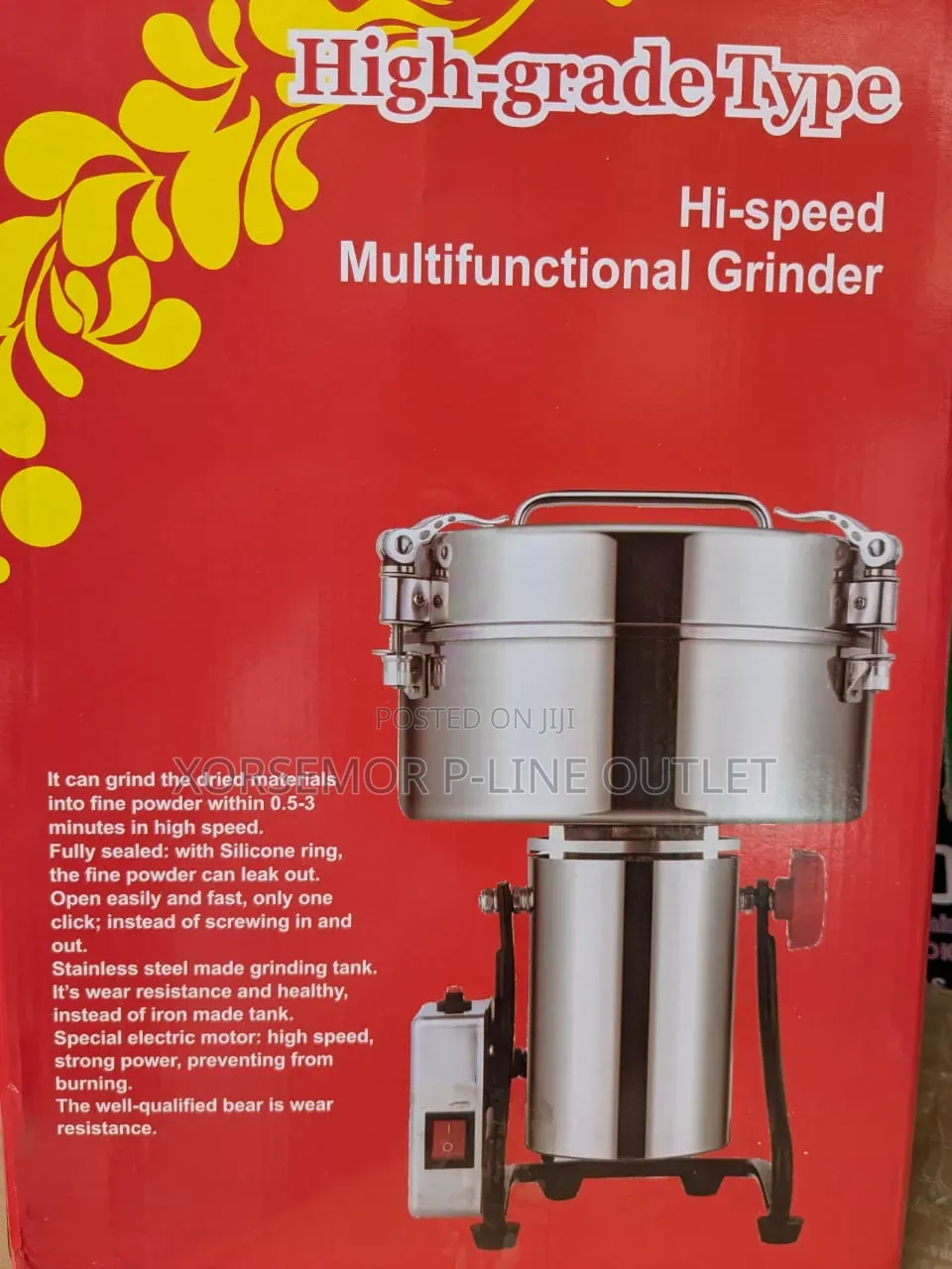 Multifunctional Electric 3000g Machine Spice Grinder Grain Mill-2200w