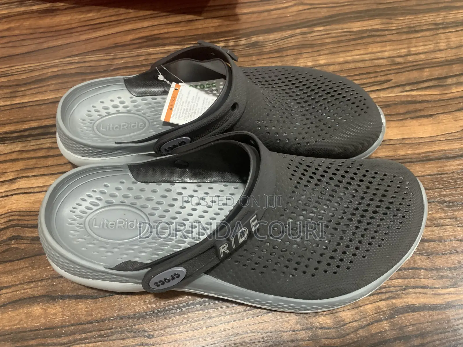 Original Crocs Literide Clogs – Super Comfortable | Black Grey | New